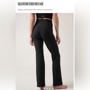 Athleta Ribbed Flare Leggings